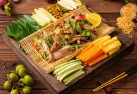 Пазл Мясо с кунжутом 