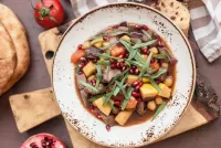 Пазл Мясо с овощами