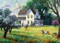 Пазл На качелях