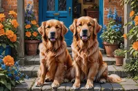 Пазл На крыльце 