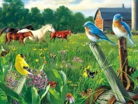 Пазл На лугу