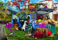 Пазл Поездка на отдых 