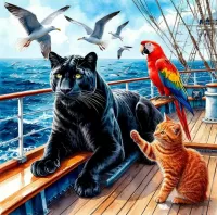 Пазл На палубе