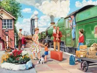 Пазл На перроне