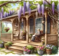 Пазл На террасе