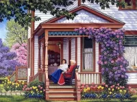 Пазл На веранде