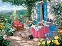 Пазл На веранде