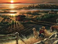 Пазл На закате