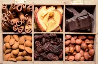 Пазл Орехи шоколад сухофрукты