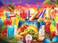 Пазл Напитки и фрукты