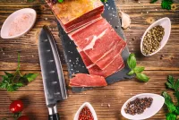 Пазл Нарезанное мясо