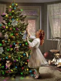 Пазл Наряжаем ёлку