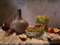 Пазл Натюрморт с фруктами