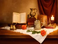 Пазл Натюрморт с книгой 