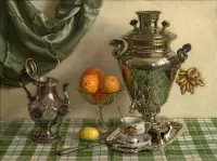 Пазл Натюрморт с самоваром