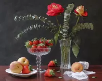 Пазл Натюрморт с розами