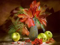 Пазл Натюрморт с рябиной