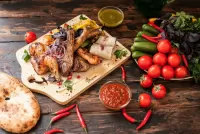 Пазл Курица с овощами 