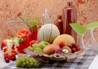 Пазл Натюрморт с бутылками