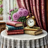 Пазл Натюрморт с часами