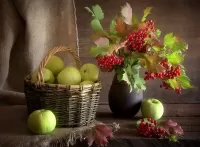 Пазл Натюрморт с калиной