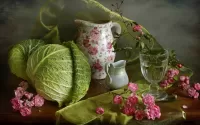 Пазл Натюрморт с капустой