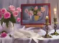 Пазл Натюрморт с картиной