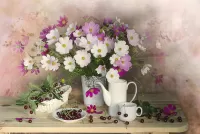 Пазл Натюрморт с космеей