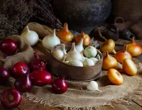 Пазл Натюрморт с луком 