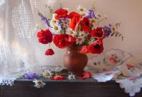 Пазл Натюрморт с маками