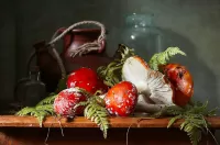 Пазл Натюрморт с мухоморами
