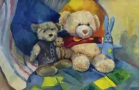 Пазл Натюрморт с мягкой игрушкой