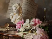 Пазл Натюрморт с нотами