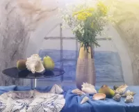 Пазл Натюрморт с ракушками