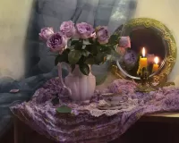 Пазл Натюрморт с розами