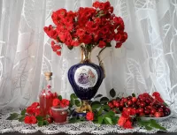 Пазл Натюрморт с вишней