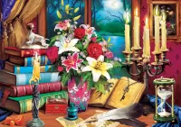 Пазл Натюрморт со свечами