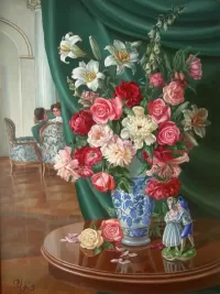 Пазл Натюрморт в интерьере