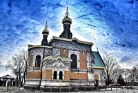 Пазл Небо над церковью