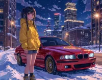 Пазл Нейро-тян и БМВ Е39