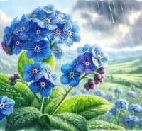 Пазл Незабудки