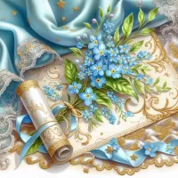 Пазл Незабудки