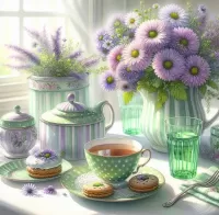 Пазл Нежный сервиз