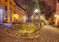 Пазл Ночь в старом городе