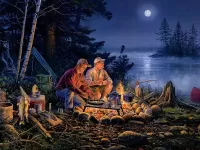 Пазл Ночная рыбалка
