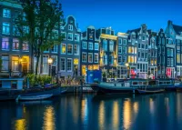Пазл Ночной Амстердам