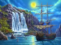 Пазл Ночной пейзаж