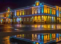 Пазл Ночью после дождя