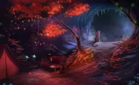 Пазл Ночью в походе