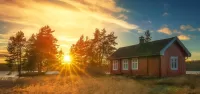 Пазл Норвежское солнце